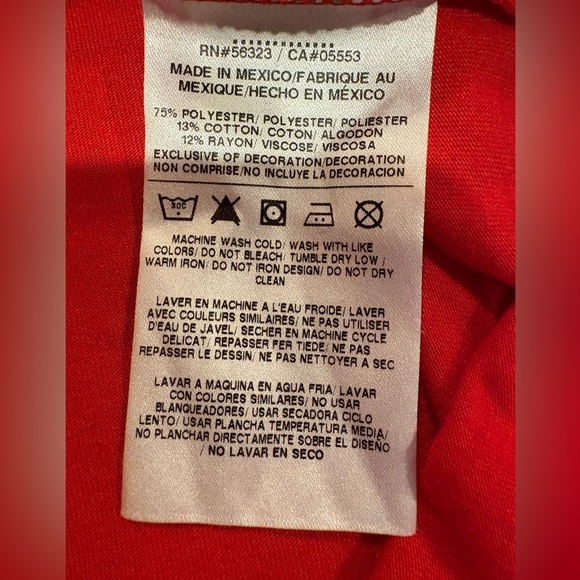 Nike athletic cut Red Georgia “Go Dawg” Dri Fit T-Shirt women’s size XL - Picture 6 of 9